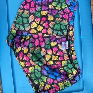 Rainbow soffe shorts